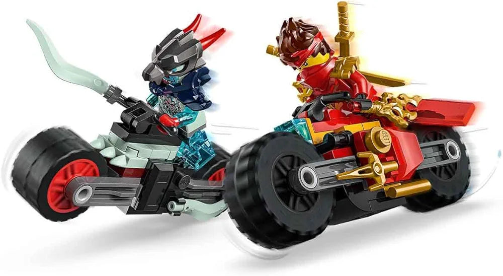 Lego NINJAGO Kai’s Motorcycle Speed Race Playset with 2 Ninja Bike Toys 71838 Building Blocks Toys for 6+ Gift for Boys and Girls