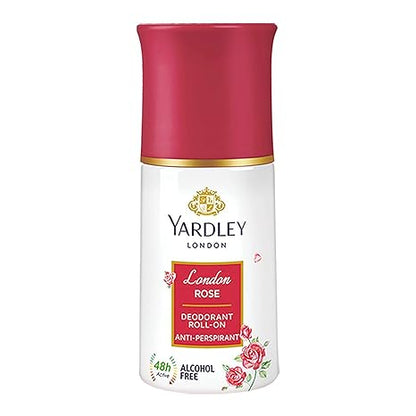 Yardley London London Rose Anti-Perspirant Deodorant Roll-On Body - 50 ml