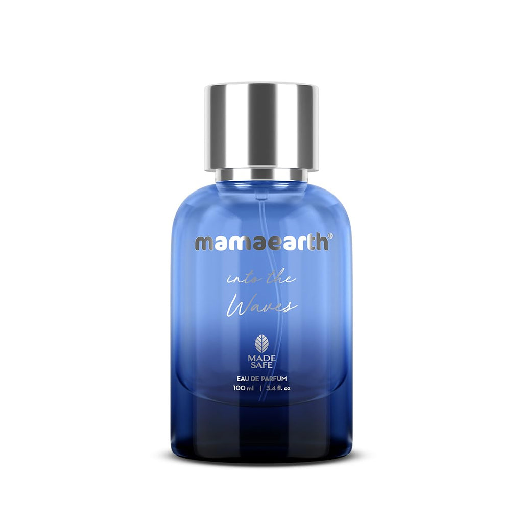 Mamaearth Into The Waves Liquid Eau De Parfum For Men-100 Ml|Made Safe Approved|Premium&Long-Lasting Fragrance|Blend Of Exotic Ingredients|Perfume With Bergamot,Aquatic&Musk Notes|Fresh Scent For Men