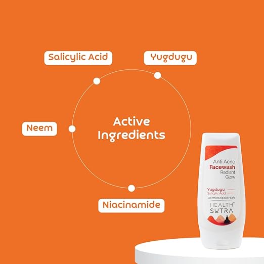 Health Sutra Anti-Acne Face Wash Blemish Yugdugu Salicylic Acid - 150 gms