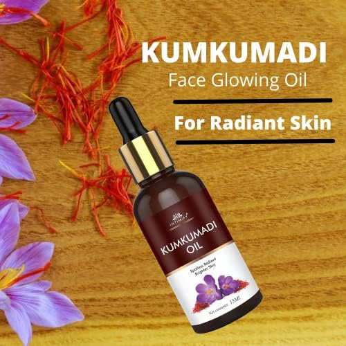 INTIMIFY Kumkumadi Tailam For Face, Kumkumadi Face Oil For Glowing Skin, Face Serum For Wrinkles, Whitening, Lightening & Pigmentation (15 ml)