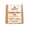 Pokonut Golden Glow Handmade Soap Saffron Almond Oil - 100 gms