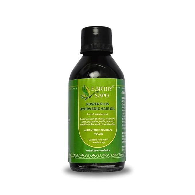 Earthy Sapo Handmade Power Plus Ayurvedic Hair Oil - 100 ml