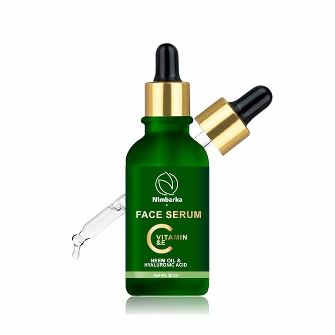 Nimbarka Vitamin C & E Face Serum with Neem Oil & Hyaluronic Acid - 30 ml