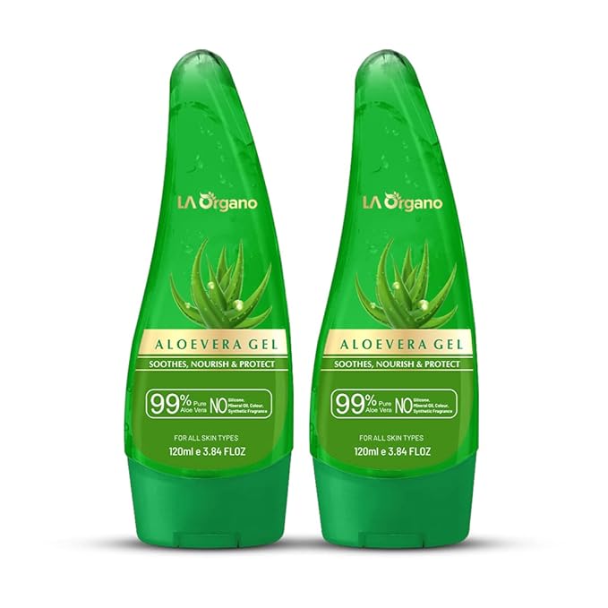 La Organo Aloe Vera Gel - 120 Ml | Pack of 2