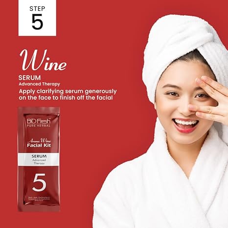 Biofresh Herbals Wine Facial Kit for Women - 46 gms Each (Pack of 2)