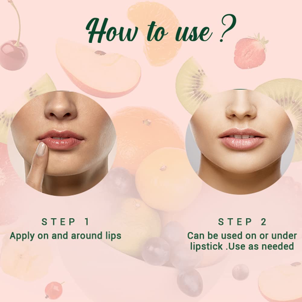 Biotique Fruit Whitening/Brightening Lip Balm SPF 50 | Hydrated and Nourishing Lips | Visibly Lighter Lips | Evens Out Lip Tone | De-pigmentation Balm |100% Botanical Extracts| All Skin Types | 10gm