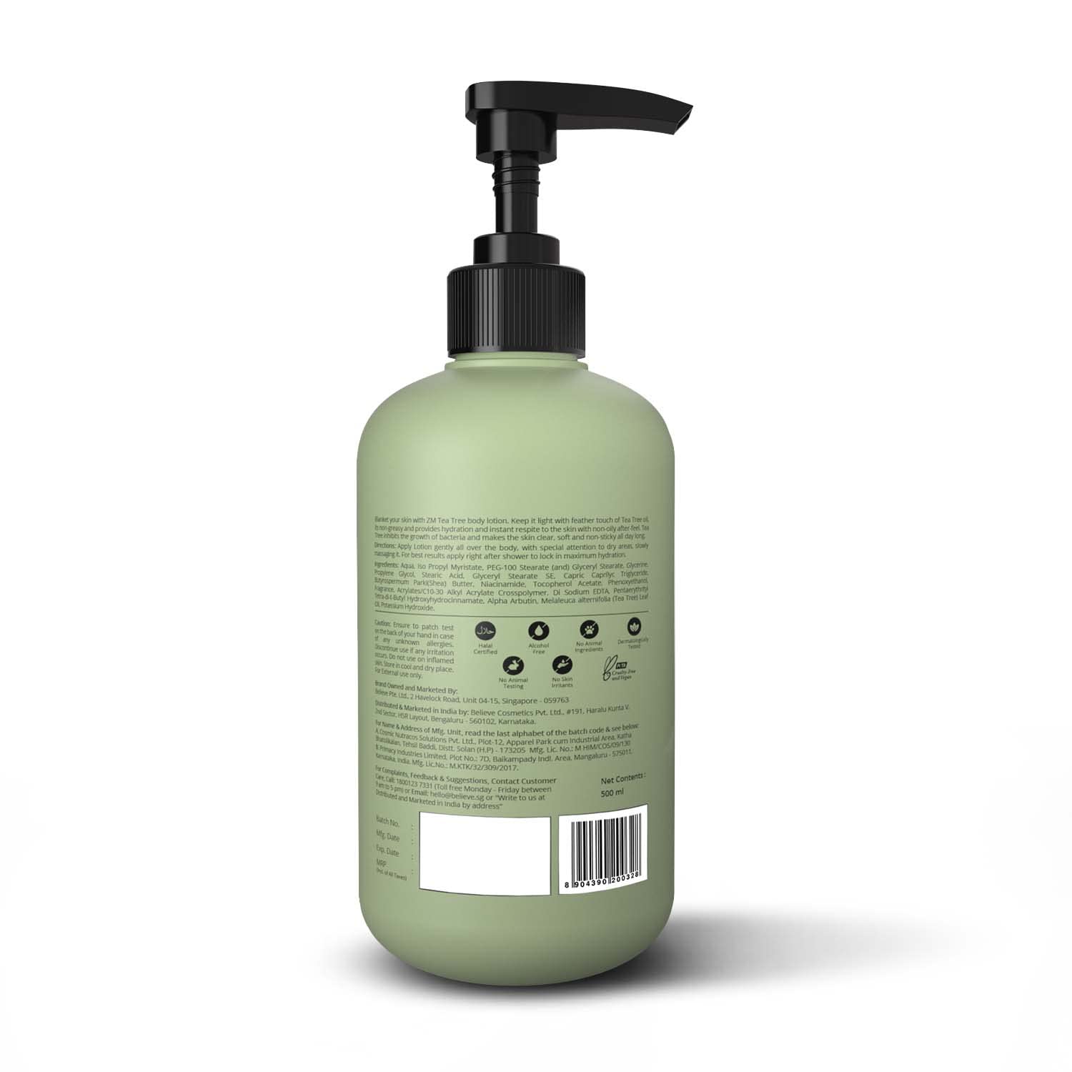 ZM Zayn & Myza Tea Tree Body Lotion - 500 ml
