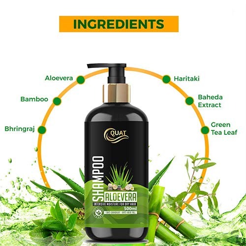 Quat Natural Aloevera Silky & Stronger Hair Shampoo - 500 ml