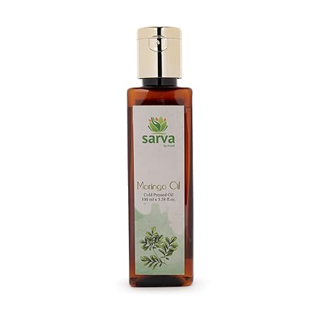 SARVA 100% Pure Natural Cold Pressed Moringa Behen Oil - 100 ml