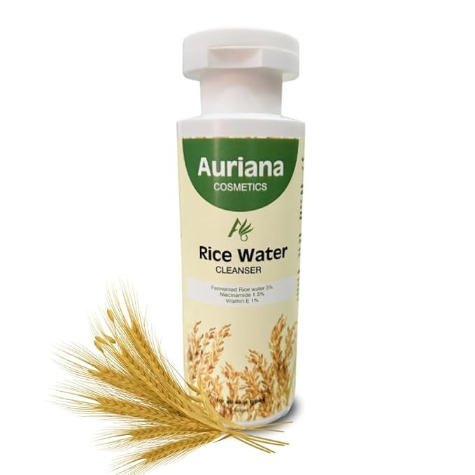 Auriana Cosmetics Rice Water Cleanser 1.5% Fermented Rice Water 1.5% Niacinamide 1% Vitamin E - 125 ml