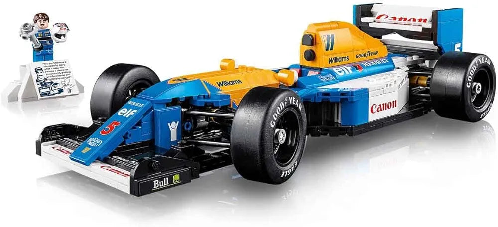 Lego Icons Williams Racing FW14B & Nigel Mansell Home Office Desk Decor 10353 Building Blocks for 18+ Gift