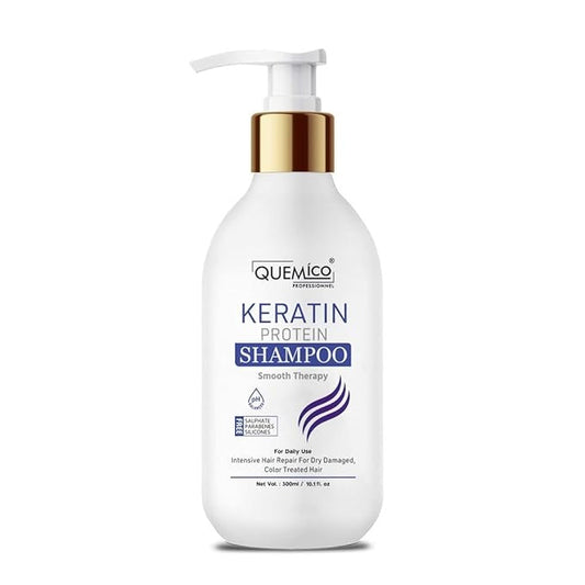 Quemico Professionnel Sulphate Free Keratin Smooth Shampoo For Dry and Frizzy Hair - 300 ml