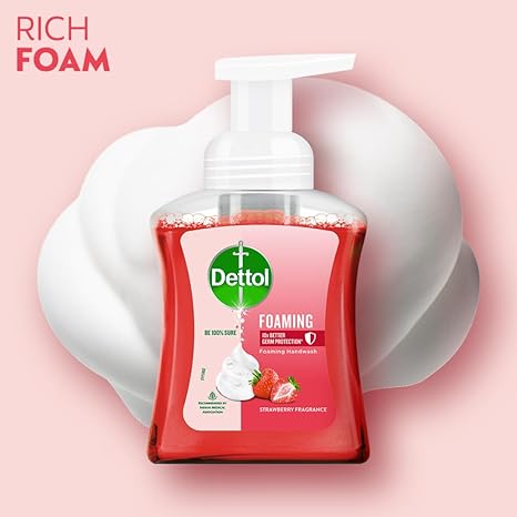 Dettol Foaming Handwash Strawberry Fragrance - 250 ml (pack of 3)