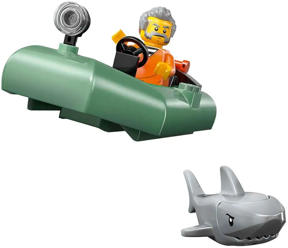 Lego City Police Boat Chase Toy with a Floatable Speedboat and Dinghy 60456 Building Blocks Toys for 6+ Gift for Boys and Girls