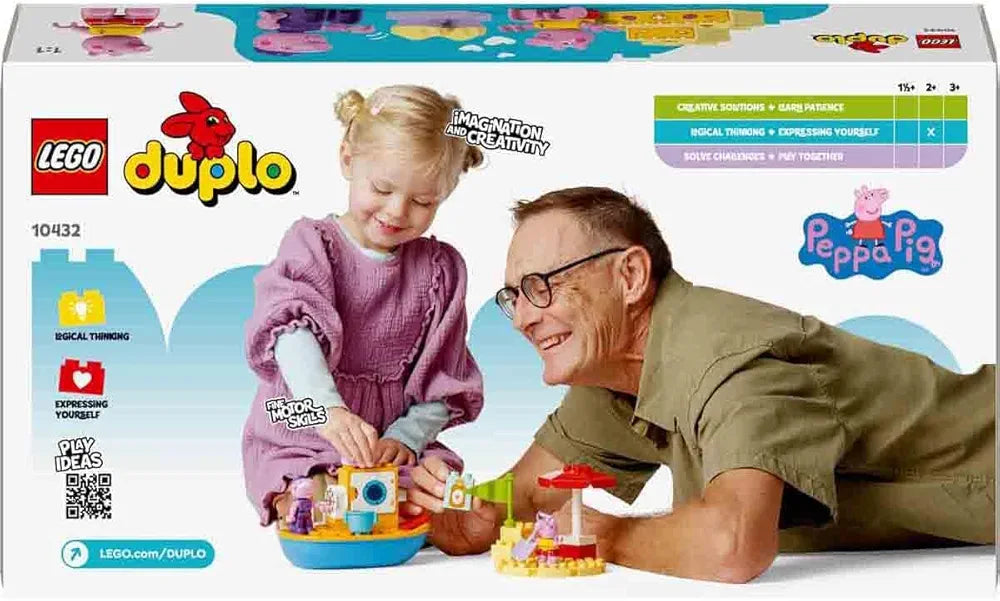 Lego Duplo Peppa Pig Boat Trip Playset 10432 Building Blocks Toys for 2+ Gift for Boys and Girls