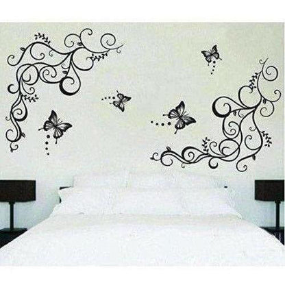Lovely Black Butterflies Wall Sticker