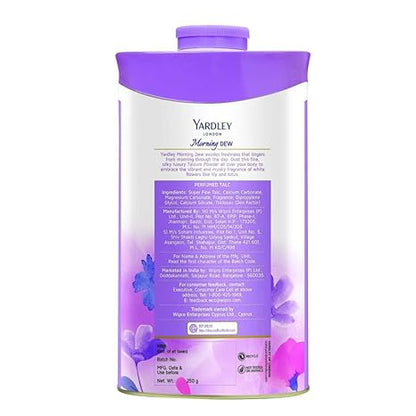 Yardley London Morning Dew Perfumed Talc - 250 gms