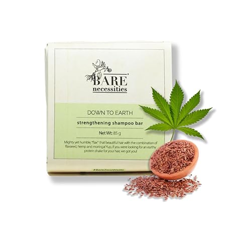Bare Necessities Flaxseed & Moringa Natural Shampoo Bar - 85 gms