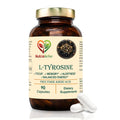 Nutraliebe L-Tyrosine 500mg - Free Form Amino Acid, Non-GMO, 90 Capsules