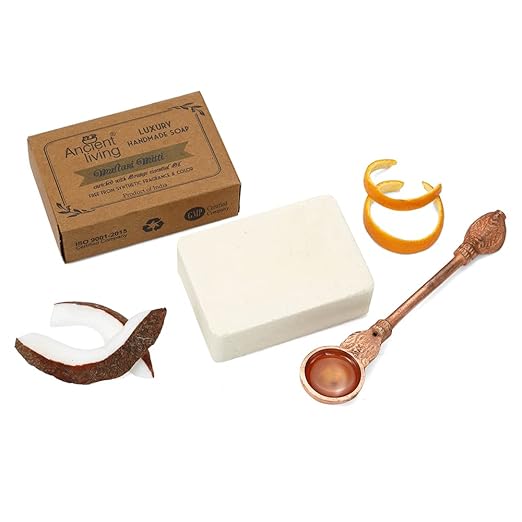 Ancient Living Multani Mitti Luxury Handmade Organic Soap - 100 gms Each (Pack of 4)