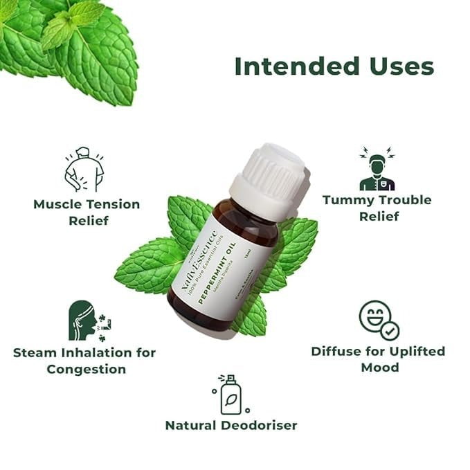 Xalivessence Peppermint Essential Oil - 15 ml (Pack of 3)