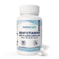 MetaCaps Benfotiamine 300mg + R-Alpha Lipoic Acid 200mg â€“ 90 Veg Capsules | Maximum Strength Nerve Support Formula | Superior Fat-Soluble B1 & Bio-Active R-ALA | Supports Healthy Blood Sugar & Nerve Function | Vegan & Non-GMO