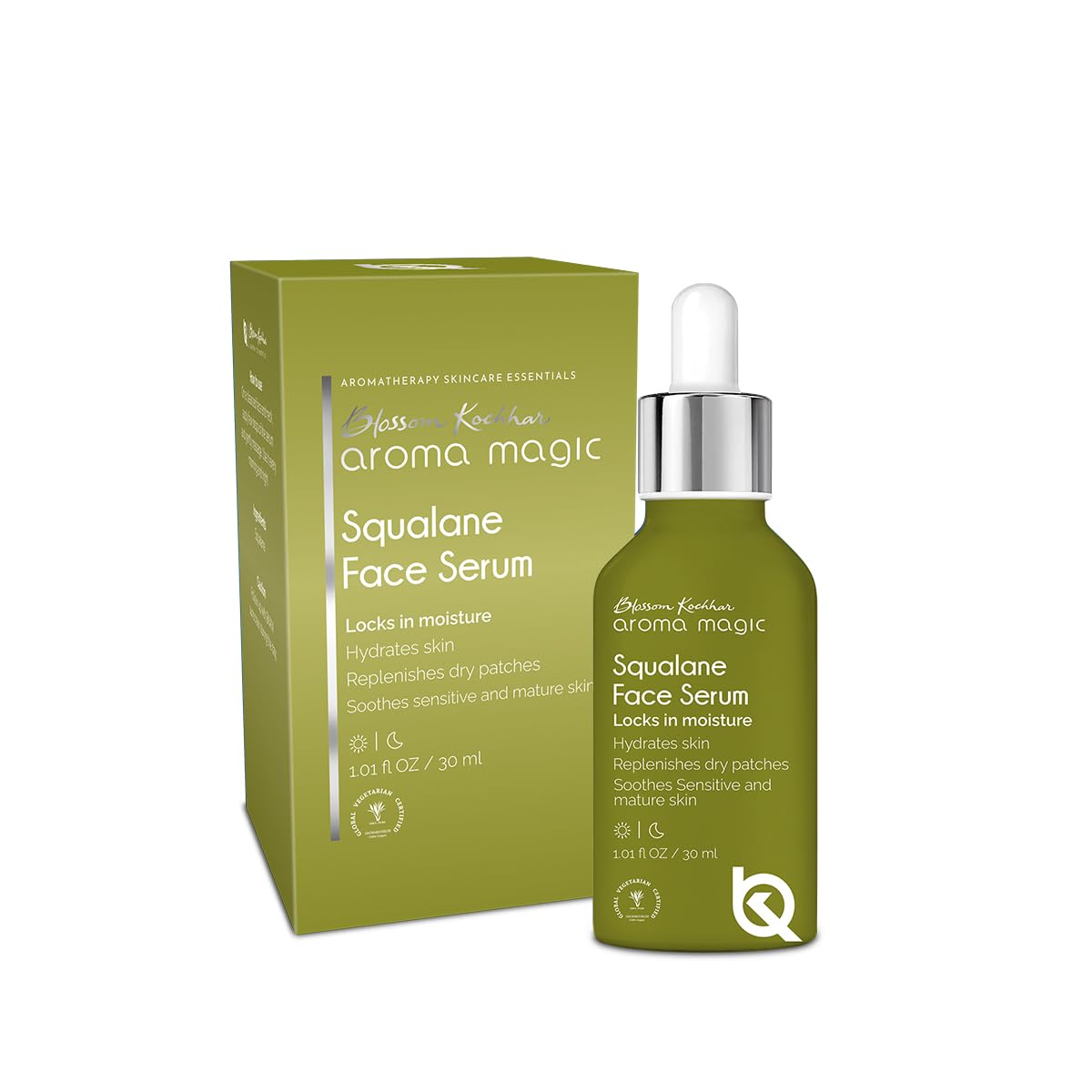 Aroma Magic Squalane Lightweight Face Serum | For Skin Hydration, Provides light Moisturization & Reduces Fine Lines, Restore Dry Patches| 30 ml (Pack of 1)