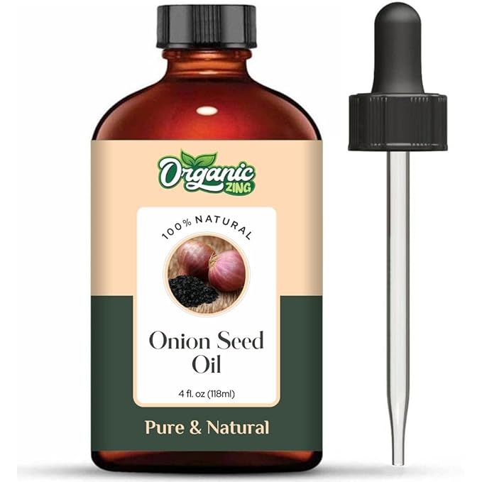 Organic Zing Onion Seed (Allium Cepa) Oil | Carrier Oil for Haircare & Skincare - 118 Ml