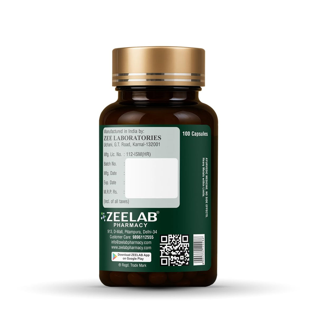 Zeelab Neem Capsule | Natural Blood Purifier | Controls Acne & Pimples | Boosts Immunity (100 Capsules)