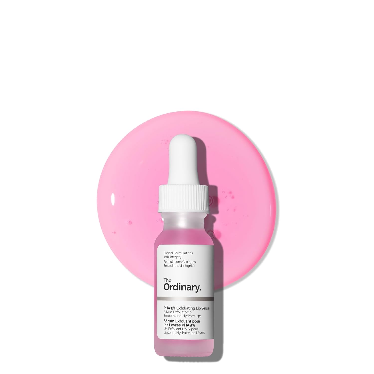 The Ordinary PHA 5% Exfoliating Lip Serum, Hydrating Overnight Lip Exfoliator Treatment, 15ml