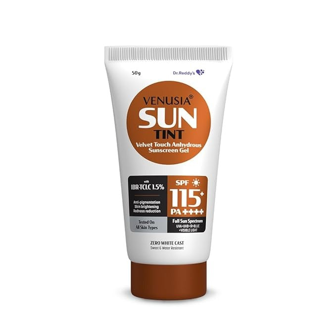 Dr. Reddy's Venusia Tinted sunscreen SPF115I Full spectrum protection - 50 gms