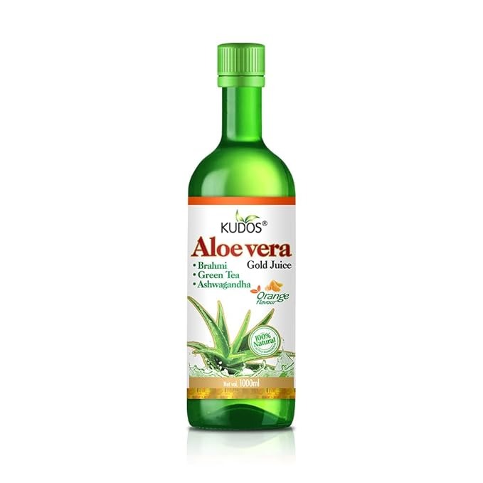 Kudos Ayurveda AloeVera Gold - Orange Flavour - 1 Litre