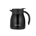 Borosil Stainless Steel 500ml Teapot with Handle | Black