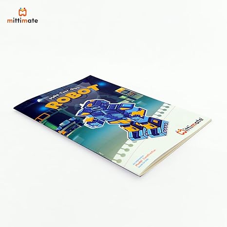 Mittimate Robot Model Construction Book for Kids Age 8 to 12 Year Old Diy Craft Book for Children