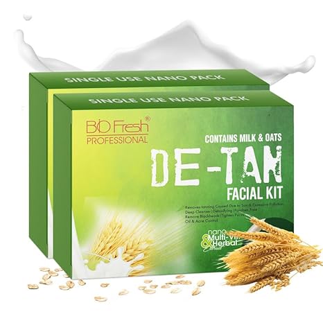 Biofresh Herbals D-Tan Facial Kit Pack - 46 gms Each (Pack of 2)