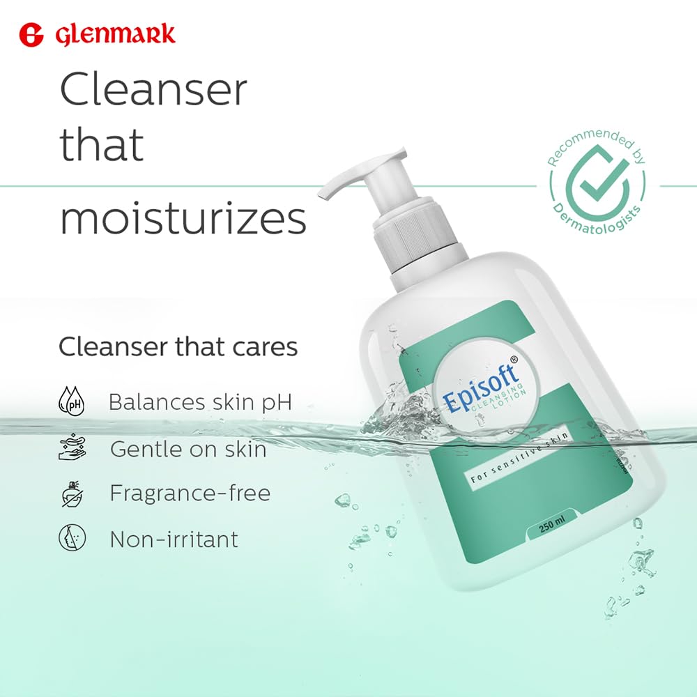 Episoft Glenmark Episoft Cleansing Lotion For Sensitive&Dry Skin - 250 ml