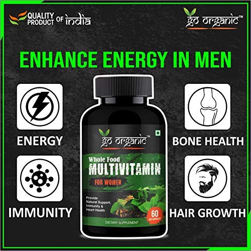Go Organic Multivitamin Capsule for Men - 60 Capsule | 60 Capsule