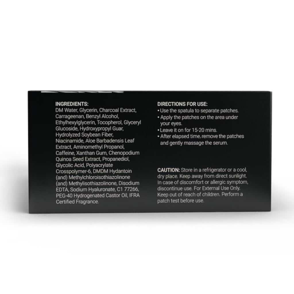 YourHappyLife Hydrogel Under Eye Patches For Dark Circles & Puffiness Reduction with Charcoal and Collagen, Reduces Fine Lines | Hydrates skin & Instant Cooling Effect | Vegan | 60 Patches.