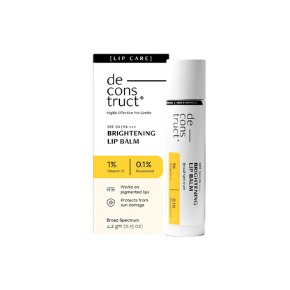 Deconstruct Brightening Lip Balm with SPF 50 - For Dark, Pigmented, Dry, Flaky Lips