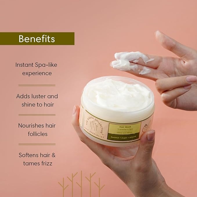 The Earth Collective Hair Hydration Mask for Dry and Frizzy Hair - 200 ml