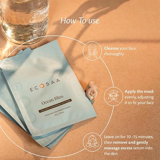 Ecosaa Ocean Bliss Sheet Mask - 20 gms