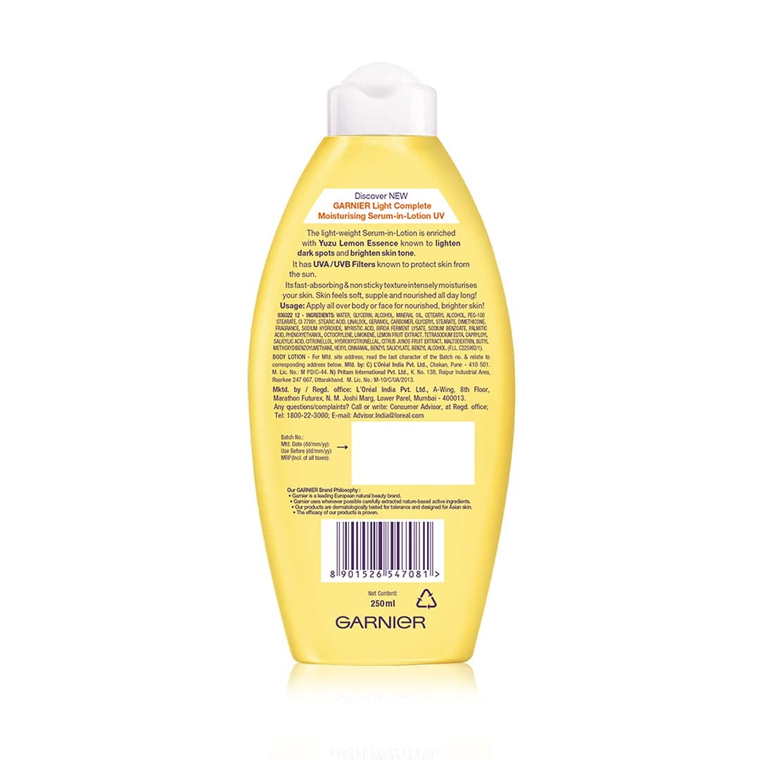 Garnier Skin Naturals Bright Complete Moisturises Serum - Lotion - 250 ml