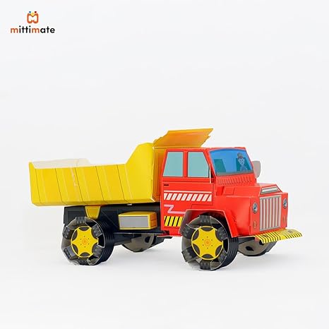Mittimate Dumper Model Construction Book for Kids Age Diy Craft Book for Children