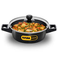 Hawkins Futura 2 litre Cook N Serve Casserole Non Stick Saucepan with Glass Lid