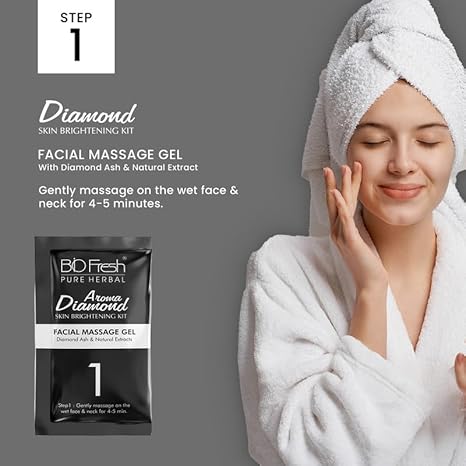 Biofresh Herbals Diamond Facial Kit 5 Steps - 46 gms Each (Pack of 2)