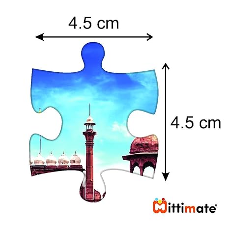 Mittimate Red Fort Jigsaw Puzzle Game for Kids Age 4 to 6 Old 36 Pieces Puzzle Toy Birthday Gift for Children