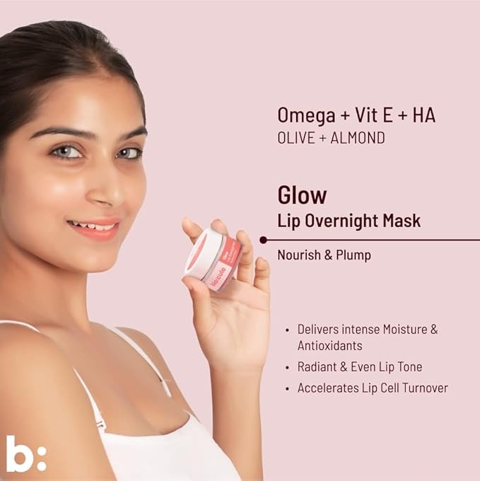 Biocule Glow Lip Overnight Sleeping Mask - 15 gms