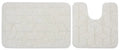 Saral Home Solid Antiskid Bathmat Set Colour White