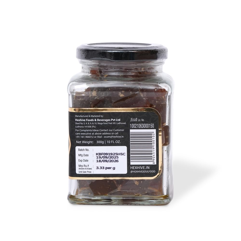 Hexhive Shilajit Honey Cubes | Natural Energy & Stamina Support | Pure Honey Infused with Shilajit | No Added Sugar | Ready-to-Use Cubes for Tea, Coffee & Warm Water | Wellness Snack | 300g